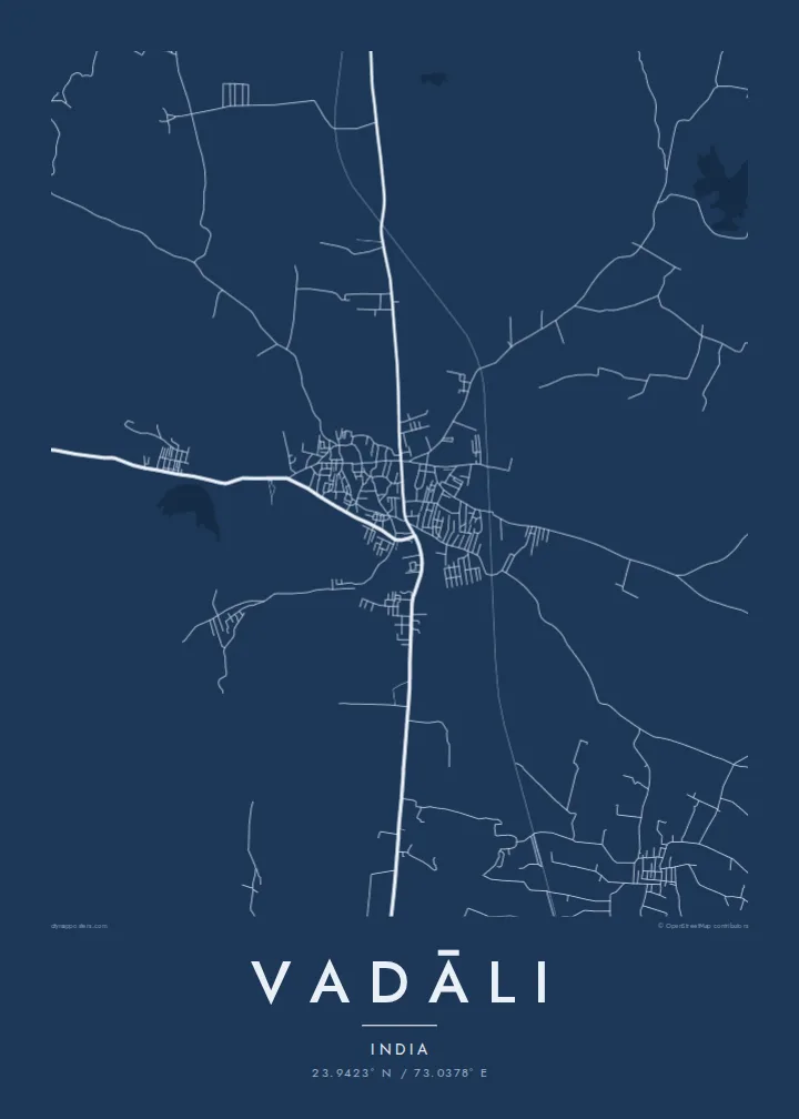 Vadāli map poster — Blueprint
