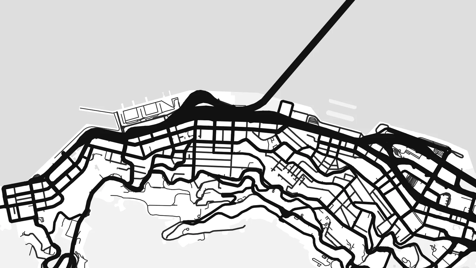 Close-up of the Victoria map poster at print resolution