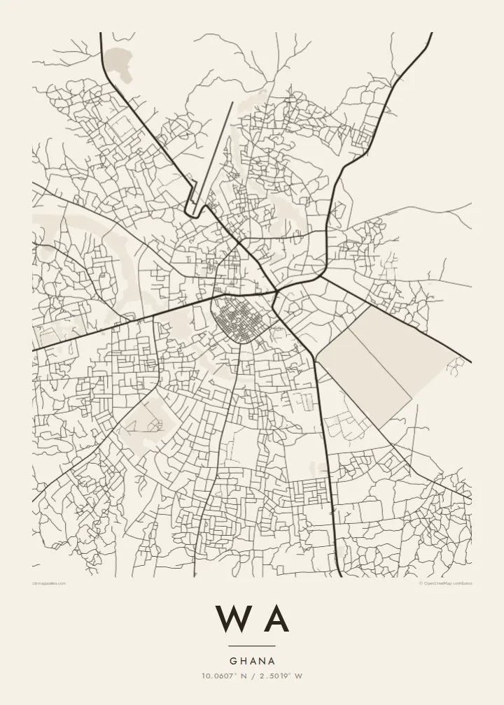 Wa map poster — Paper