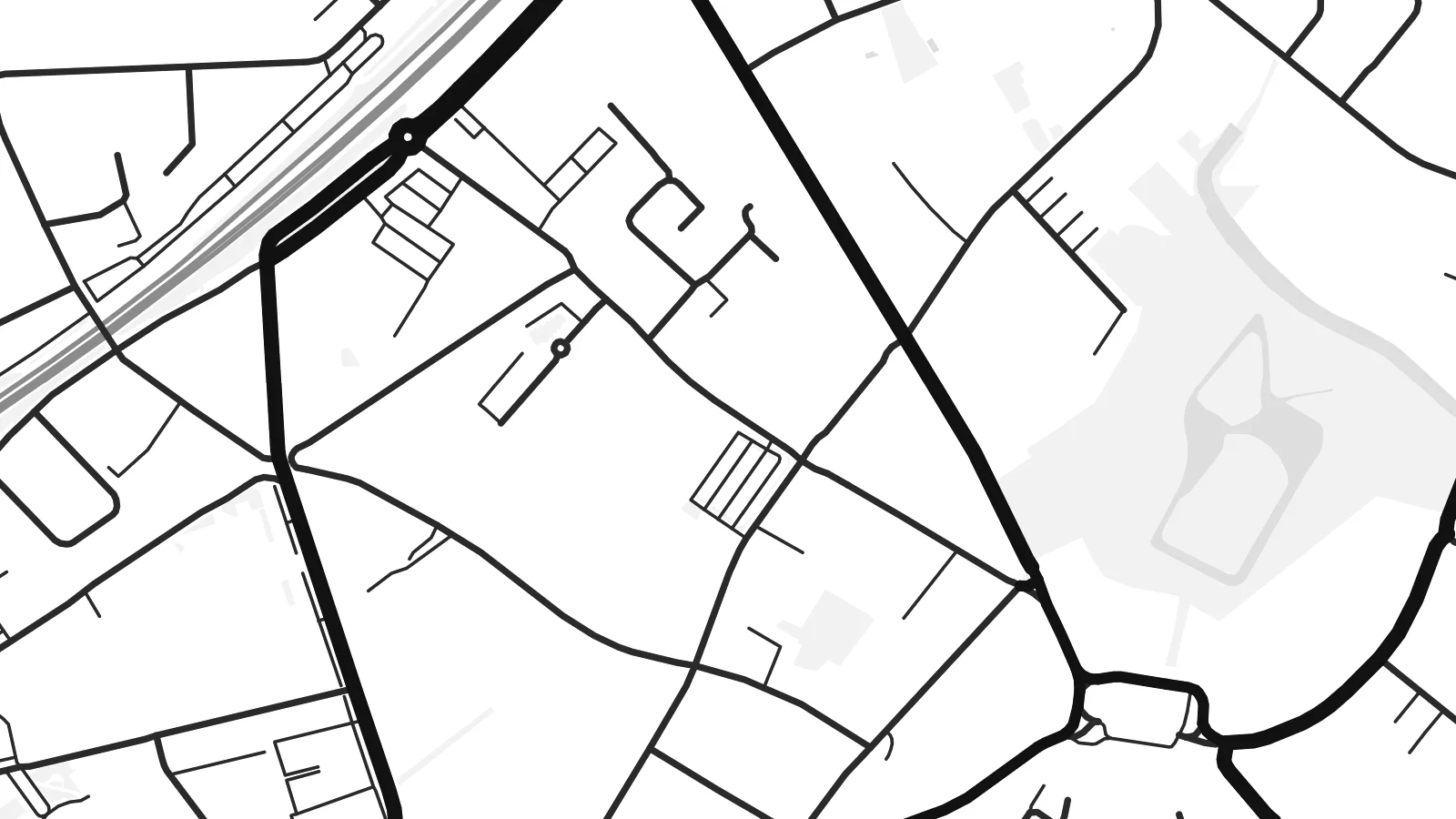 Close-up of the Waregem map poster at print resolution