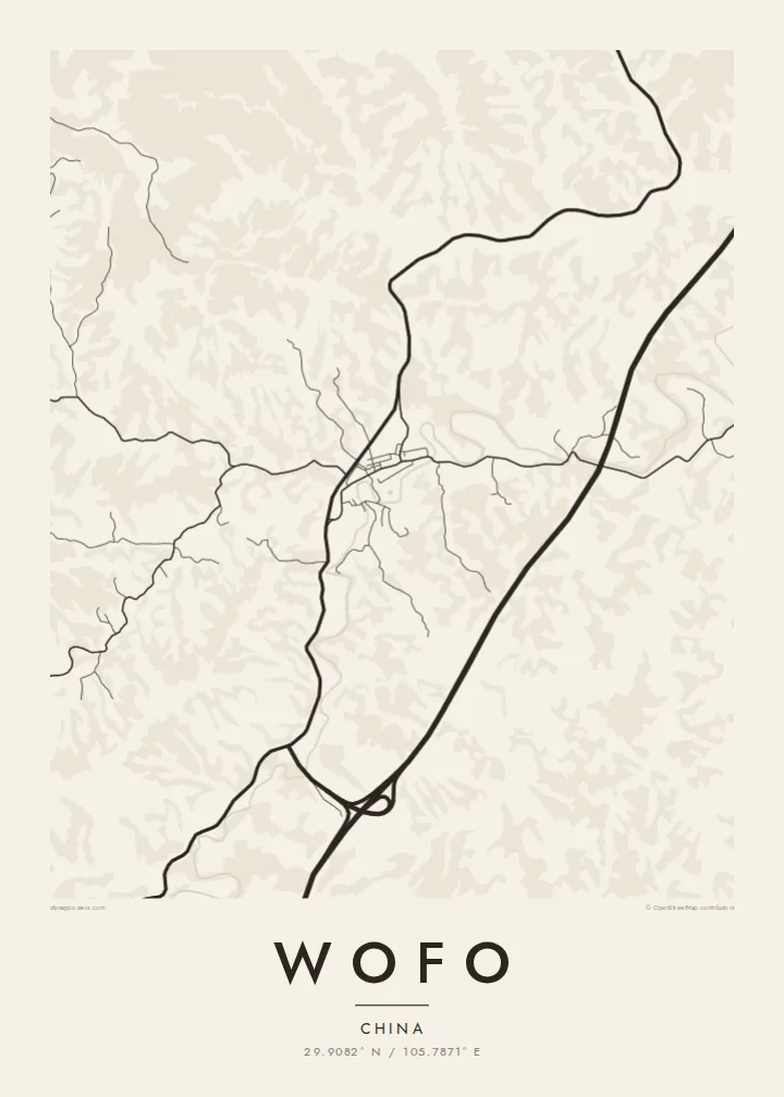 Wofo map poster — Paper