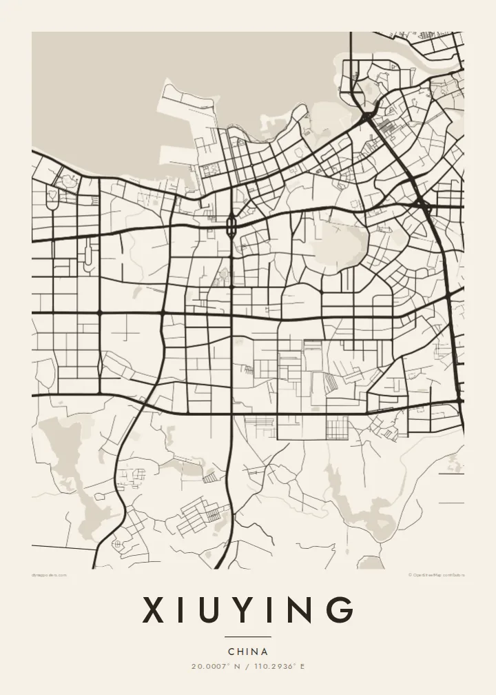 Xiuying map poster — Paper