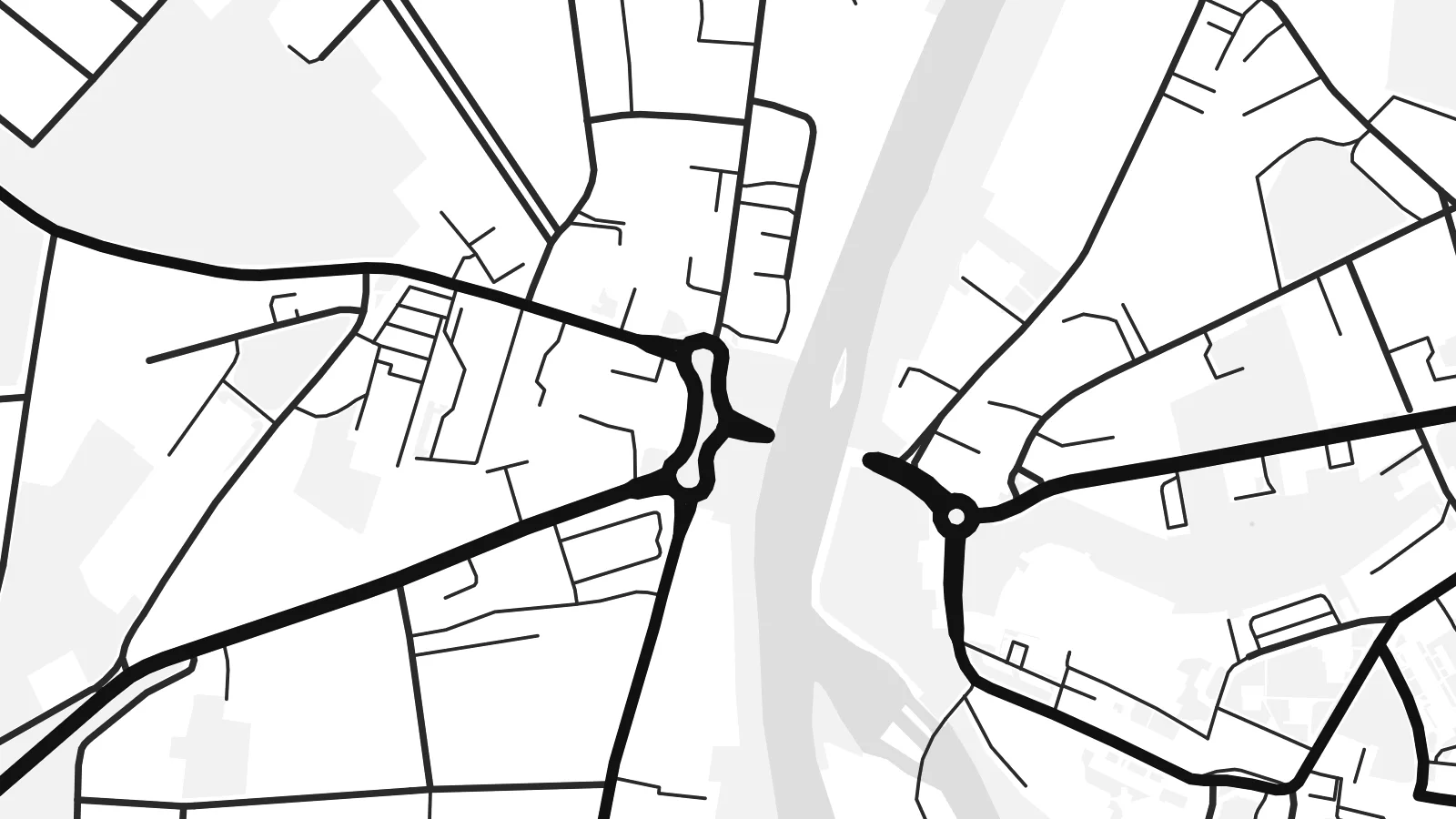 Close-up of the Żagań map poster at print resolution