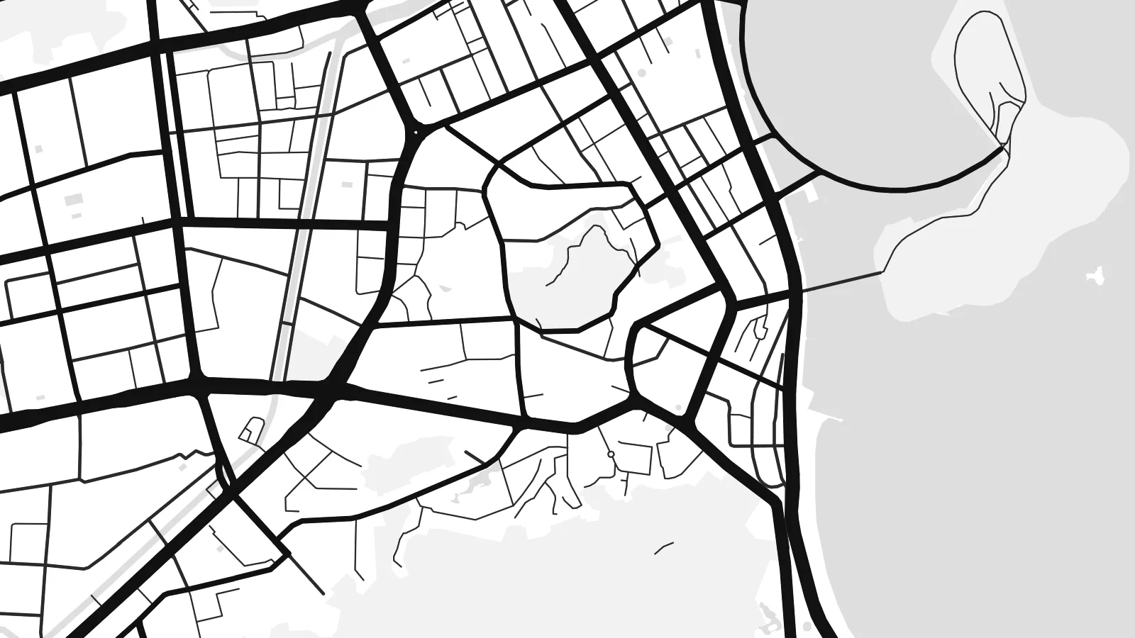 Close-up of the Zhuhai map poster at print resolution